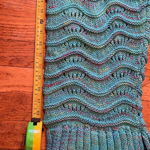 Large knitted mermaid sack blanket - Picture 9 of 9